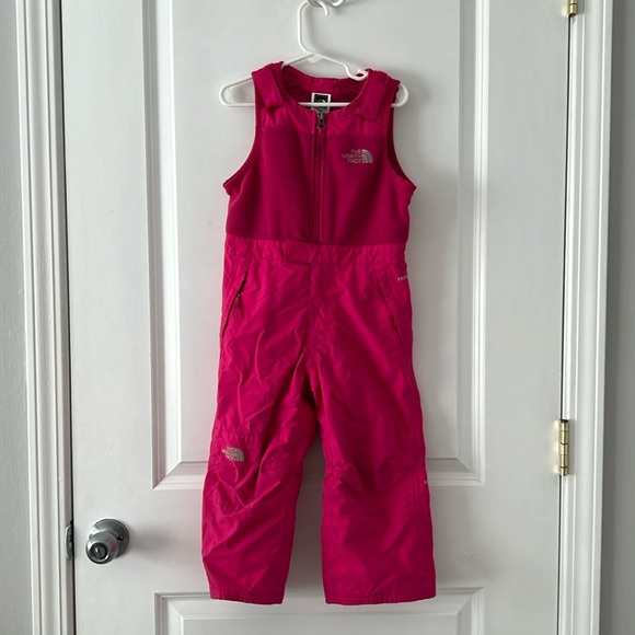 The North Face Toddler Girls' Insulated Bib - Pink - Picture 1 of 8